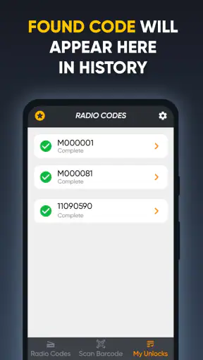 Radio Code Generator for Cars screenshot