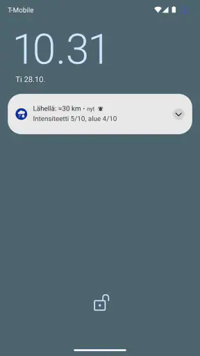 Rain Alarm (Sadehälytin) screenshot