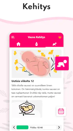 Raskauden laskin viikoittain screenshot