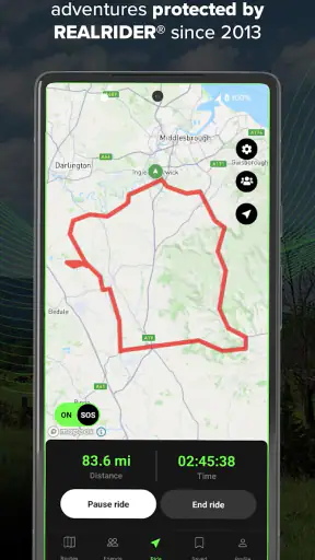 REALRIDER® Crash Detection screenshot