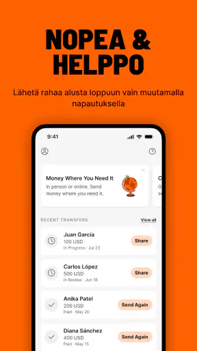 Ria Money Transfer screenshot