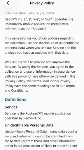 RostamVPN Unlimited VPN Proxy screenshot