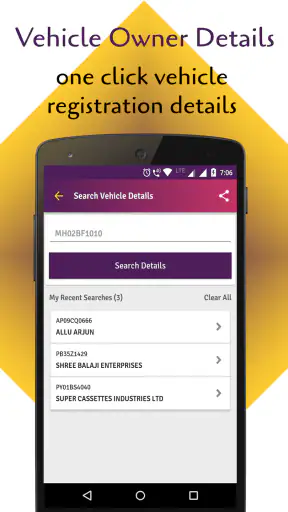 RTO Vehicle Info App, Challan screenshot