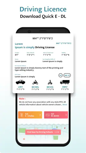 RTO Vehicle Information App screenshot