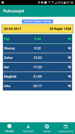 Rukousajat Perus screenshot