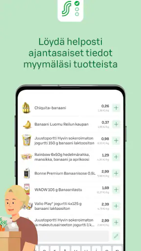 S-ostoslista screenshot