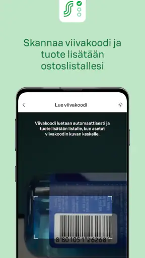 S-ostoslista screenshot