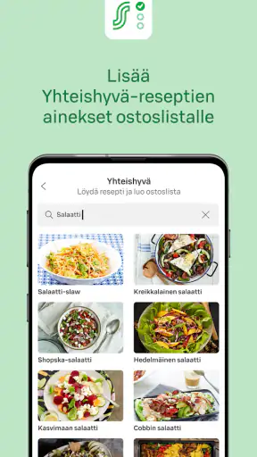S-ostoslista screenshot