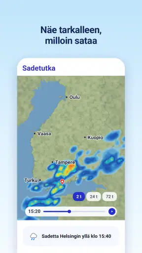 Sää & sadetutka - 14 päivän screenshot
