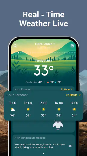 Sää: Tekoälyhälytykset screenshot