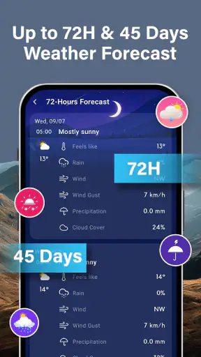 Sää: Tekoälyhälytykset screenshot