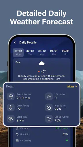 Sää: Tekoälyhälytykset screenshot