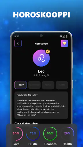Sääennuste ja widget screenshot