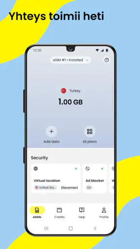 Saily eSIM – käytä internetiä screenshot