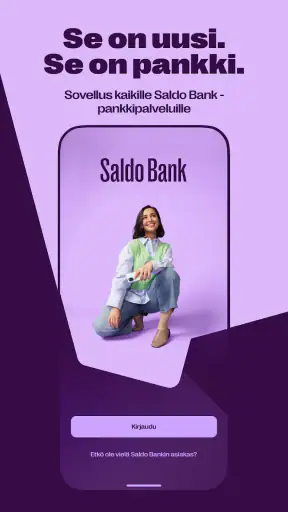 Saldo mobiilipankkisovellus screenshot