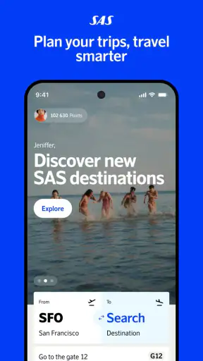 SAS – Scandinavian Airlines screenshot