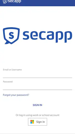 Secapp screenshot