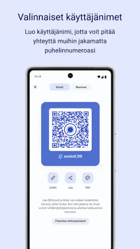 Signal – yksityistä viestintää screenshot