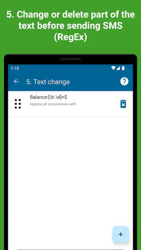 SMS forwarder screenshot