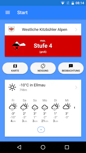 SnowSafe - Lawinen-App screenshot