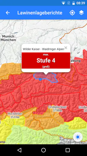 SnowSafe - Lawinen-App screenshot