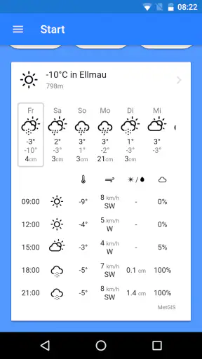 SnowSafe - Lawinen-App screenshot