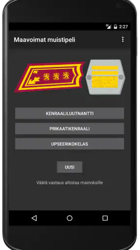 Sotilasarvot Suomi screenshot