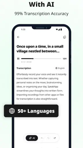 SpeakApp AI: Voice Notes screenshot
