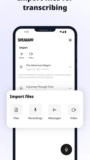 SpeakApp AI: Voice Notes screenshot