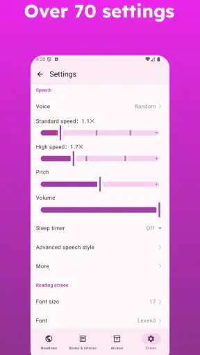 Speech Central: Text to Speech screenshot