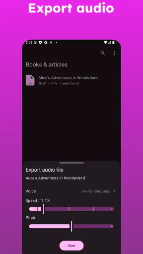 Speech Central: Text to Speech screenshot