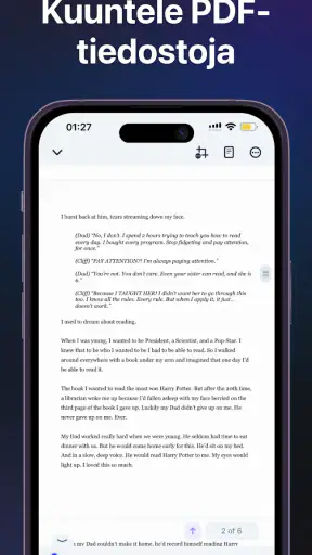 Speechify Teksti puheeksi screenshot