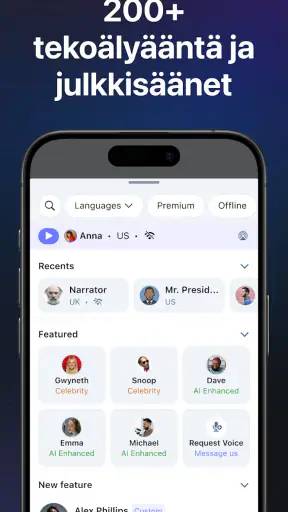 Speechify Teksti puheeksi screenshot