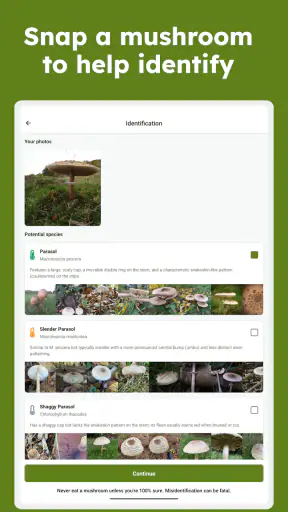 Sporecast: Mushroom Map & ID screenshot