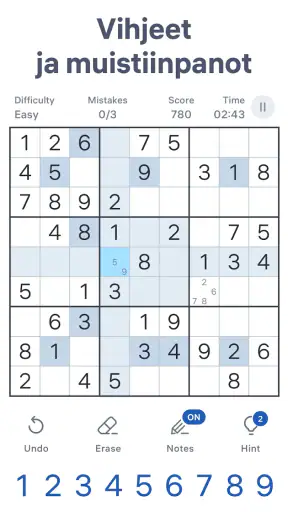 Sudoku.com - Älypääpelit screenshot