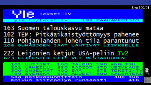 Suomi teksti-tv screenshot