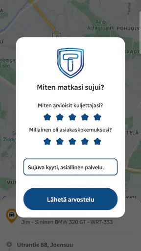 Taksi Itä-Suomi - taksitilaus screenshot