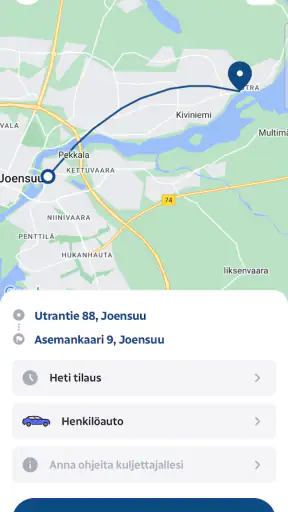 Taksi Itä-Suomi - taksitilaus screenshot