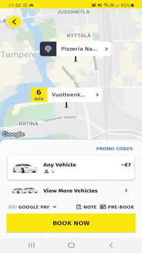 Taksi Tampere screenshot