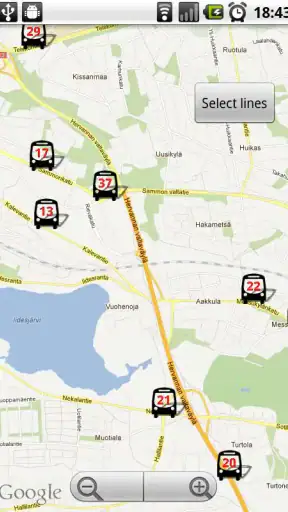Tampereen bussitutka screenshot