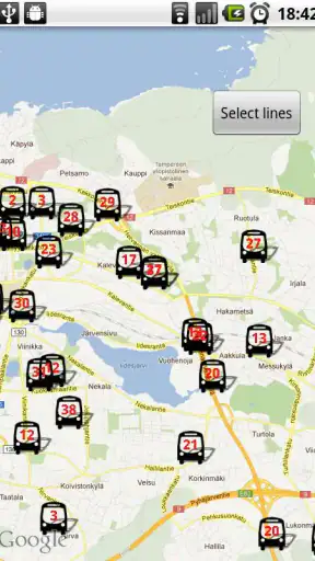 Tampereen bussitutka screenshot