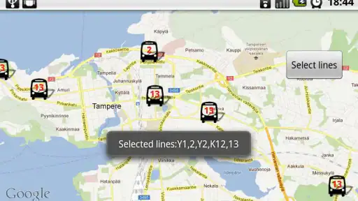 Tampereen bussitutka screenshot