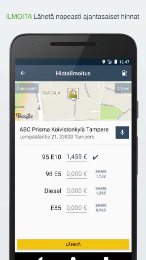 Tankille - tankkaa halvimmalla screenshot