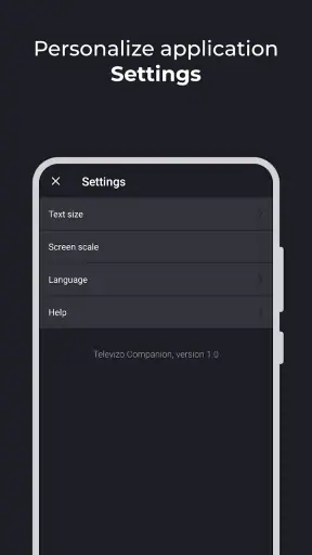 Televizo Companion screenshot