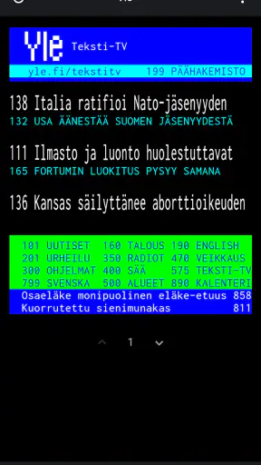 TextTV – Suomi Teksti-TV screenshot