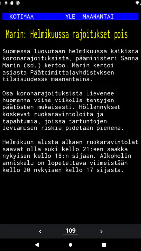 TextTV – Suomi Teksti-TV screenshot