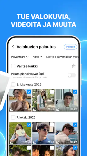 Tiedostojen Palautus screenshot