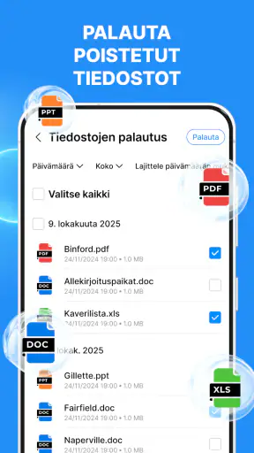 Tiedostojen Palautus screenshot