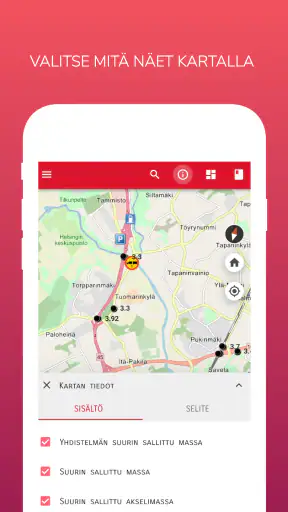 Tietorahdin kartta screenshot