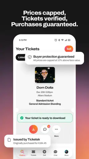 Tixel－Face Value Ticket Resale screenshot
